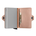 Secrid Twinwallet Metallic│art. TME-ROSE│Pasjeshouder en Portemonnee│half open