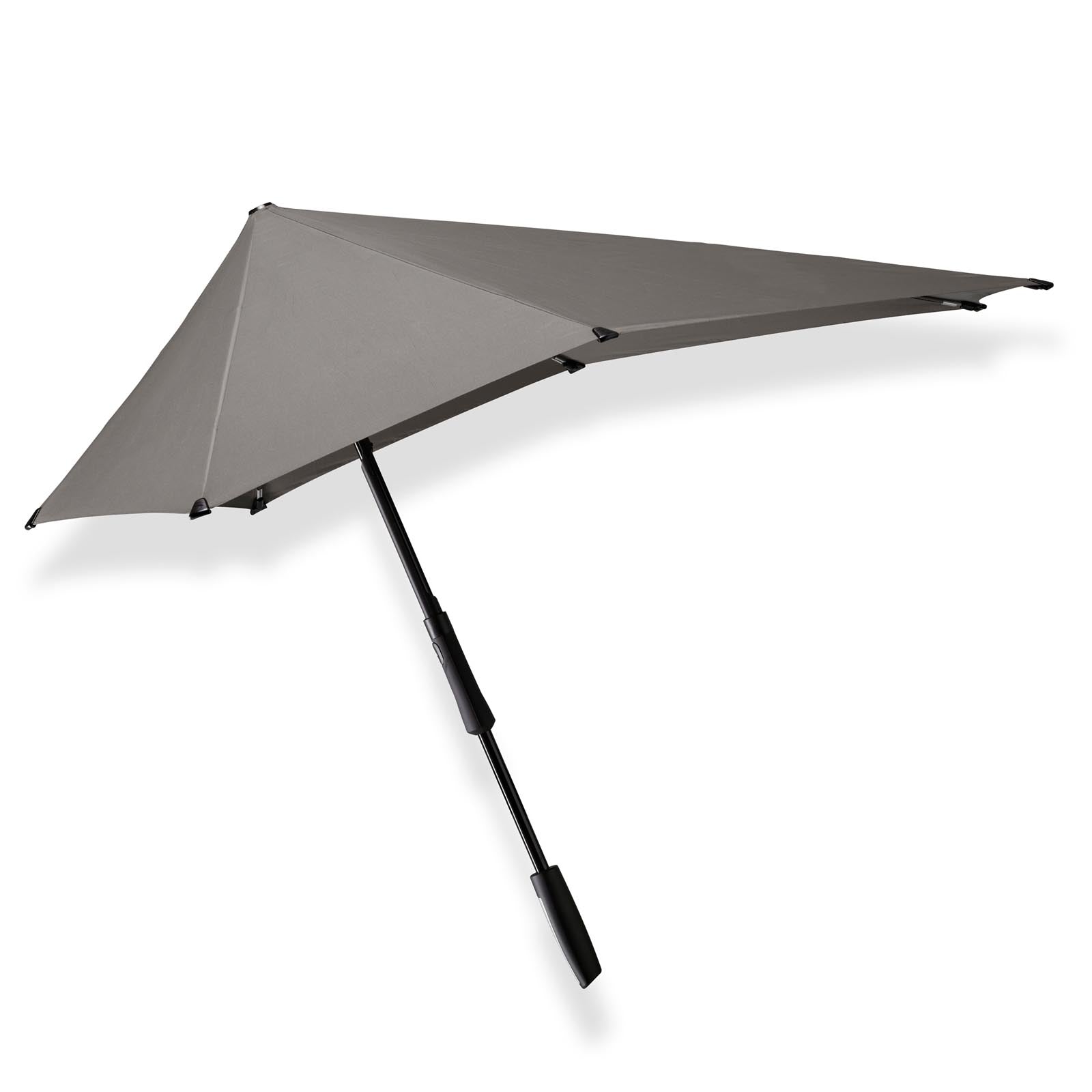 Senz Storm Paraplu Large│Silk Grey│Senz Umbrella│product foto open zijkant