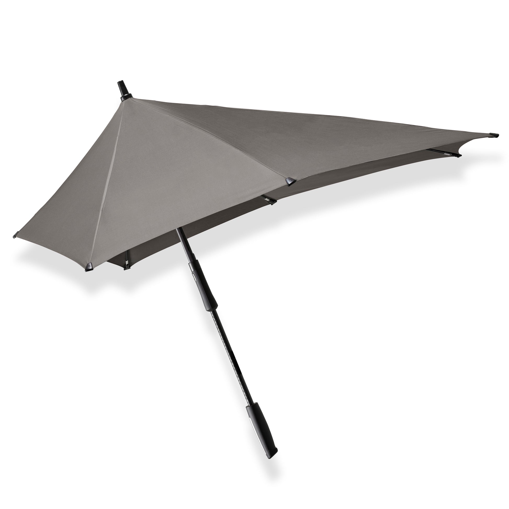Senz Storm Paraplu XXL│Silk Grey│Senz Umbrella│product foto open zijkant