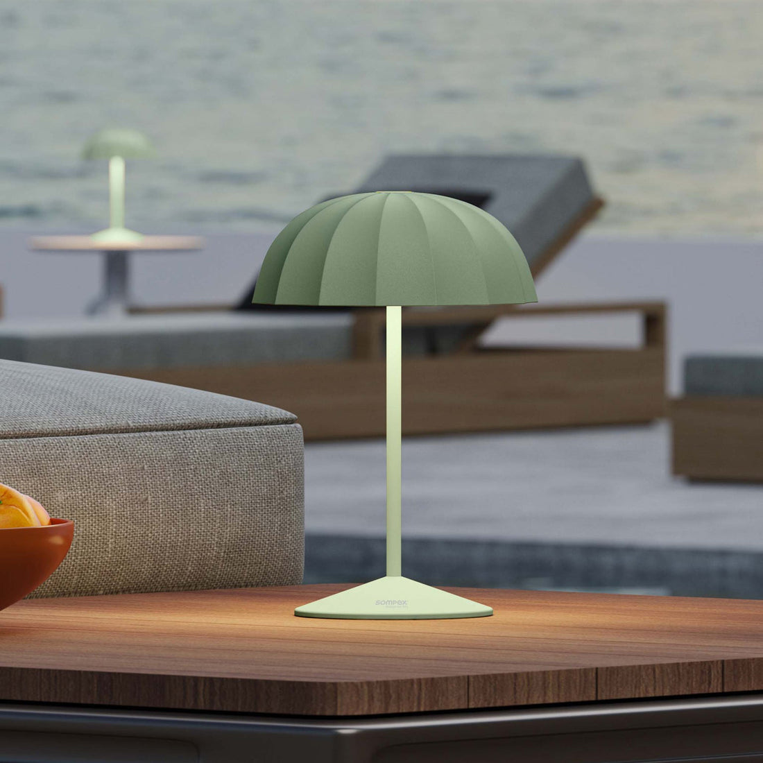 Sompex Ombrellino Oplaadbare Buitenlamp│Oliv│art. 78355│vooraanzicht met witte achtergrond