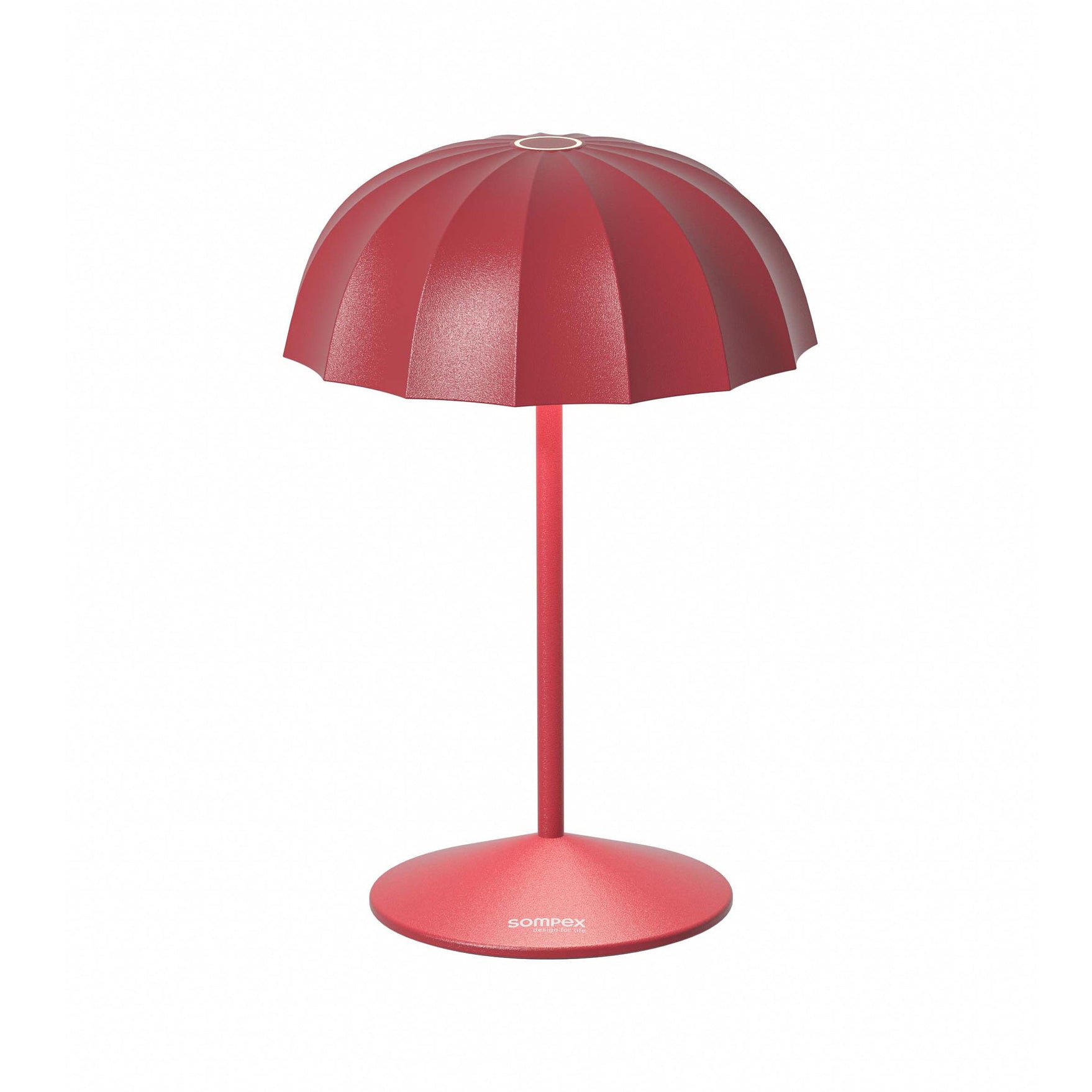 Sompex Ombrellino Oplaadbarre Buitenlamp│Rood│art. 78354│vooraanzicht met witte achtergrond