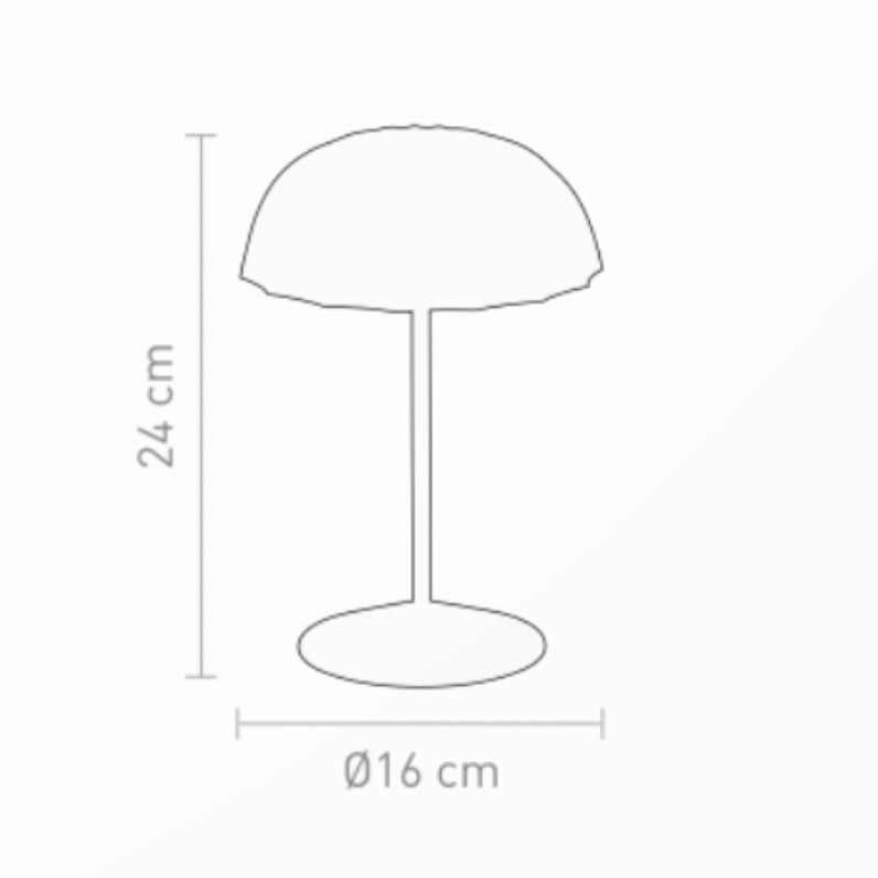 Sompex Ombrellino Oplaadbarre Buitenlamp│Rood│art. 78354│afbeelding afmetingen
