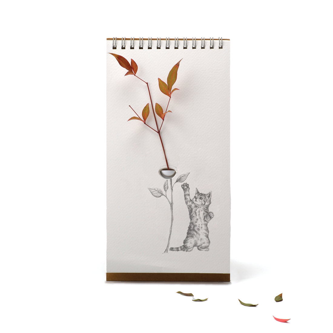 Flip Vase Dieren│Spextrum│art. S003COMPANION│eekhoorns met roze bloemetjes