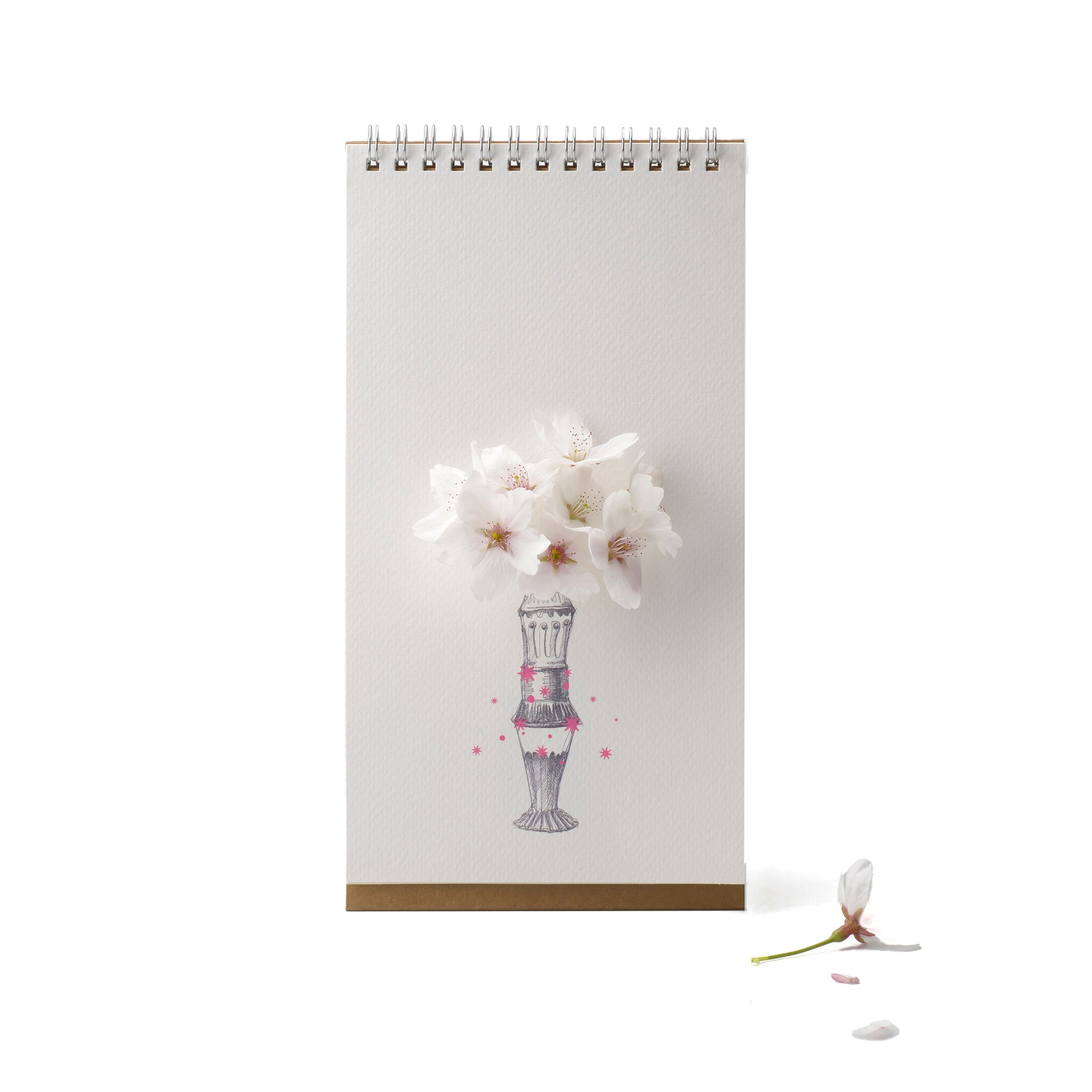 Flip Vase Vase Colour│Spextrum│Papieren Vaas witte bloem