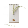 Flip Vase Spextrum│Vase Gold│Papieren vaas │art. S003GOLD│goud aan onderzijde met witte bloemetjes
