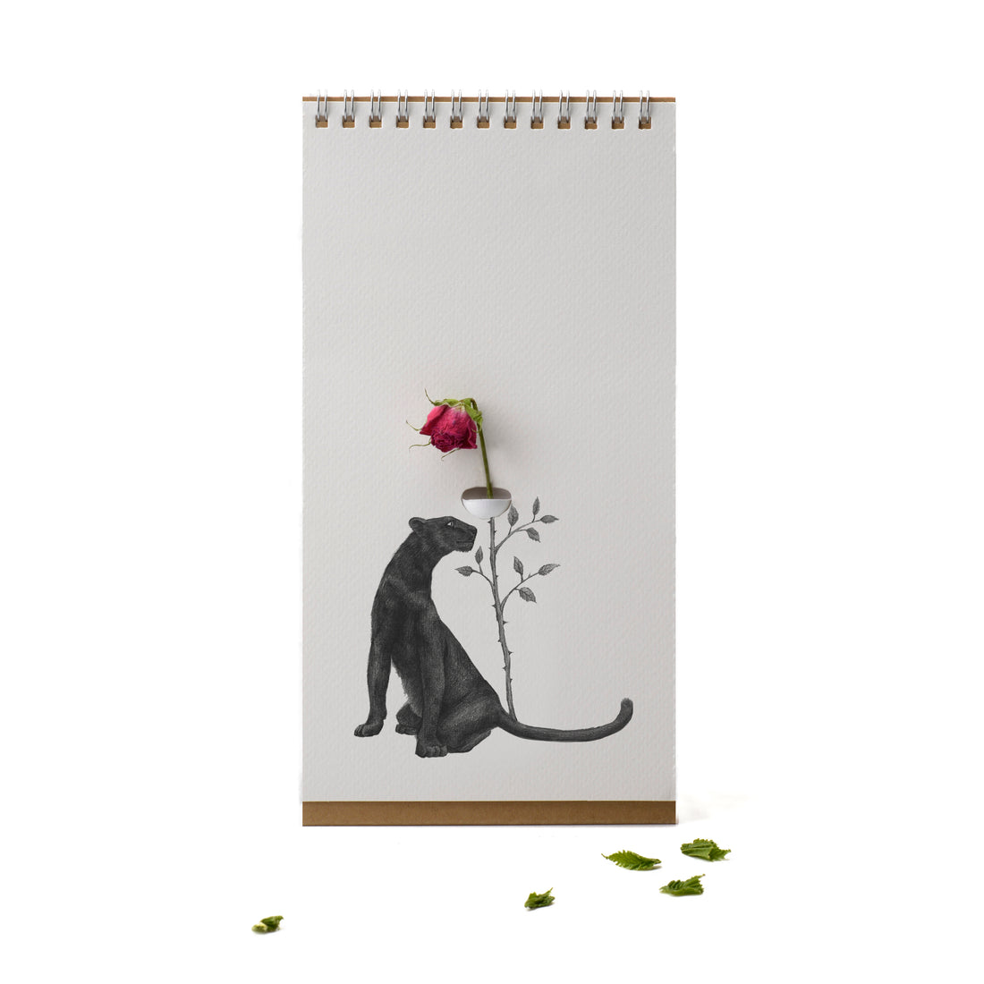 Flip Vase Wilde Dieren│Spextrum│art. S003WILD│met zwarte panter