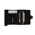 Secrid Twinwallet Crisple│art. TC-BLACK│pasjeshouder│geopend met pasjes en contant geld