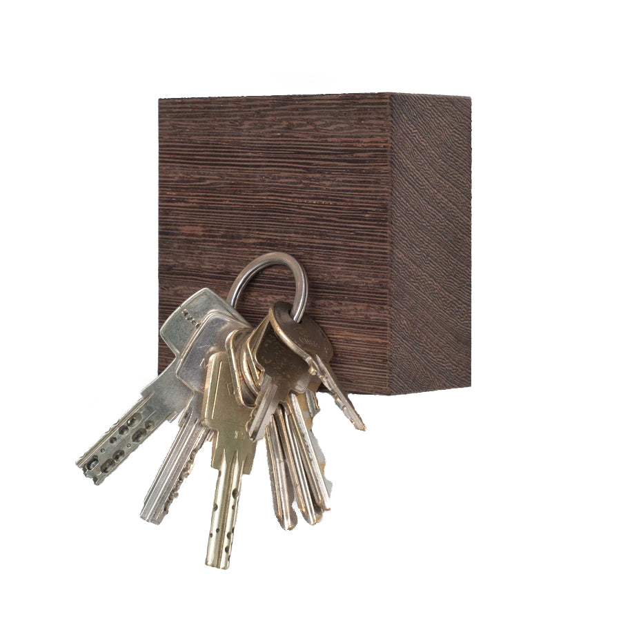 Traktor is een magnetisch wandblok voor het opbergen van je sleutelbos, of het ophangen van je keukenmessen etc. Deze handgemaakte kubus van het Belgische merk kabinet van Look is verkrijgbaar in 5 verschillende houtsoorten en kan tot 5 kg aan gewicht dragen. 