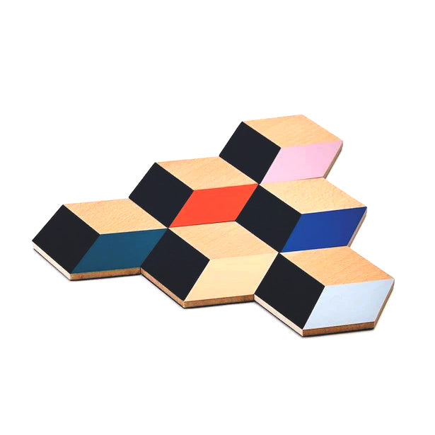 Table Tiles Coasters│Areaware│Onderzetters Modern Set│foto schuin bovenkant