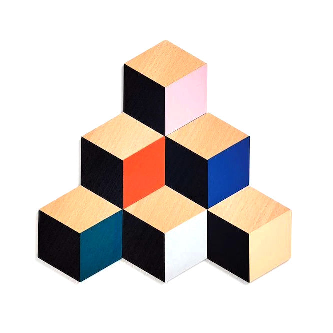 Table Tiles Coasters│Areaware│Onderzetters Modern Set│foto in Pyramide vorm