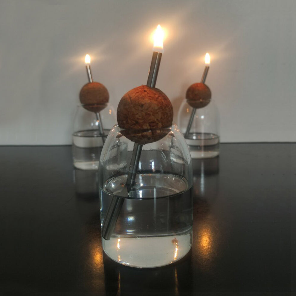 tiny Light Olielampje│3 stuks brandend
