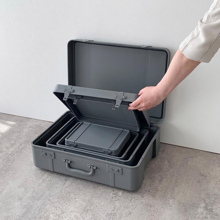 Opbergkoffer Trunk Story Hachiman│Medium Grey│Opbergdoos│diversematen in elkaar