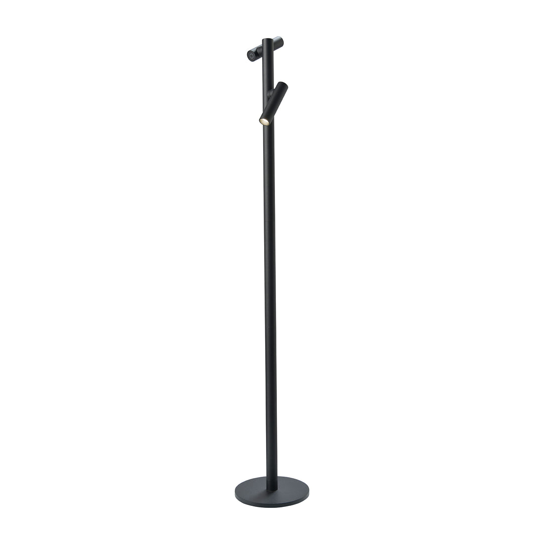 Tubo Oplaadbare Vloerlamp Double Zwart│Sompex│draadloos│art. 78120│voorkant met witte achtergrond