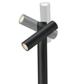 Tubo Oplaadbare Vloerlamp Double Zwart│Sompex│draadloos│art. 78120│detail lichtkop 360 graden