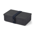 Uhmm 01 Black Chalk Opvouwbare Luchbox│art. 981274│vooraanzicht met strap Midnight Blue