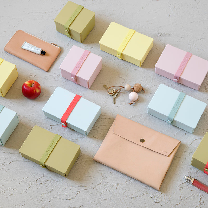 Uhmm 01 Citrus Opvouwbare Lunchbox│art. 981272│diverse maten en kleuren in rij