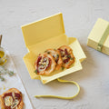 Uhmm 01 Citrus Opvouwbare Lunchbox│art. 981272│geopend met broodjes