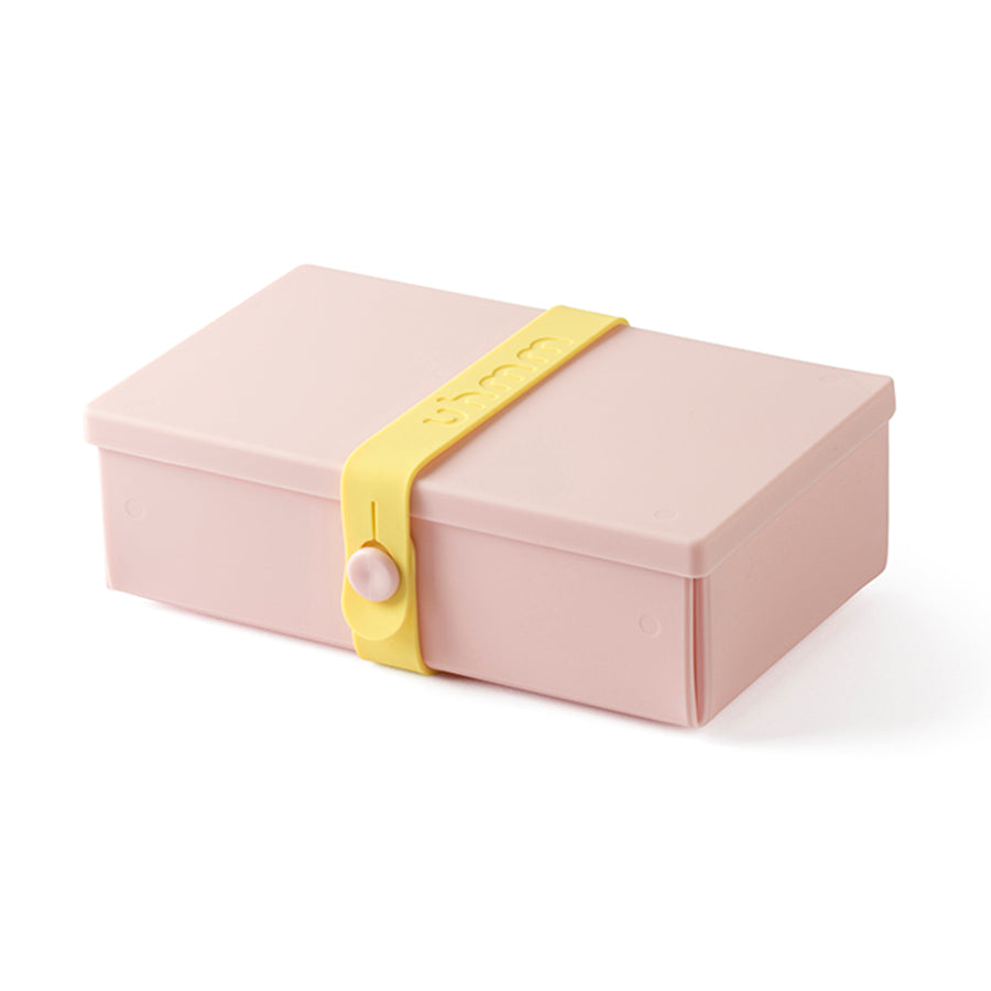 Uhmm 01 Opvouwbare Lunchbox Delicate Pink│art. 981271│vooraanzicht met Strap Citrus
