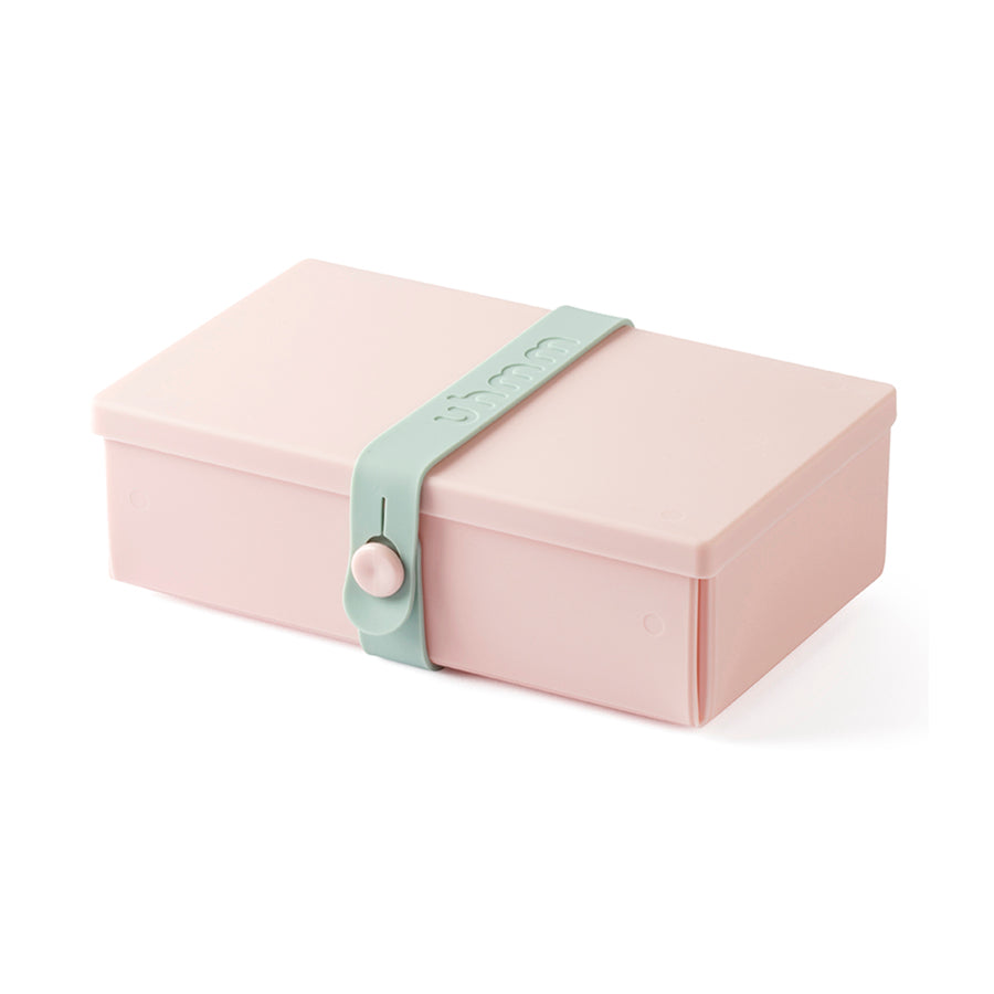 Uhmm 01 Opvouwbare Lunchbox Delicate Pink│art. 981271│vooraanzicht met Strap Morning Mist