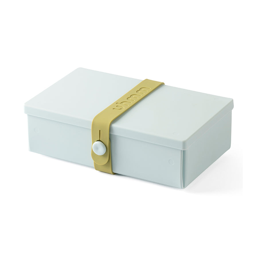 Uhmm 01 Morning Mist Opvouwbare Lunchbox│art. 981270│vooraanzicht met Strap Olive