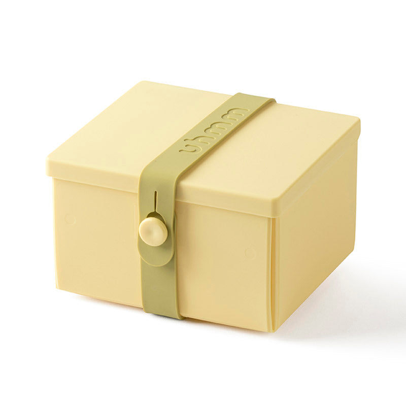 Uhmm 02 Opvouwbare Luchbox Citrus│art. 981277│vooraanzicht met strap Oliv