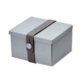 Uhmm 02 Opvouwbare Lunchbox Lightgrijs│art. 982411│vooranzicht met strap Donkergrijs