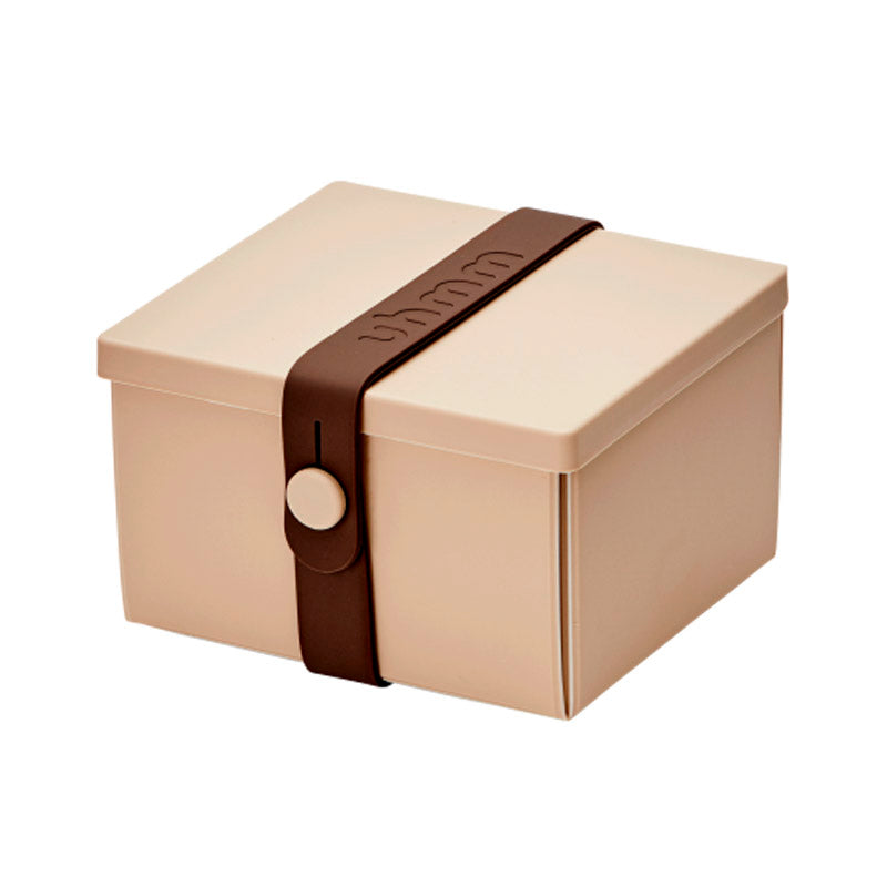 Uhmm 02 Opvouwbare Luchbox Mocca│art. 982410│vooraanzicht met strap Bruin