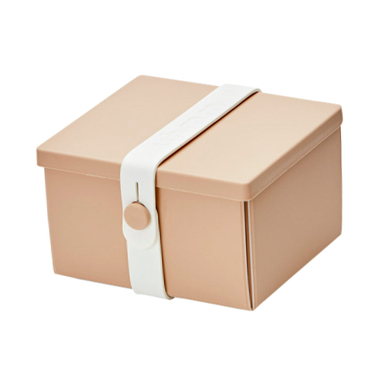 Uhmm 02 Opvouwbare Luchbox Mocca│art. 982410│vooraanzicht met strap Wit