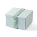 Uhmm 02 Opvouwbare Lunchbox Moring Mist│art. 981275│vooraanzicht met strap Moring Mist