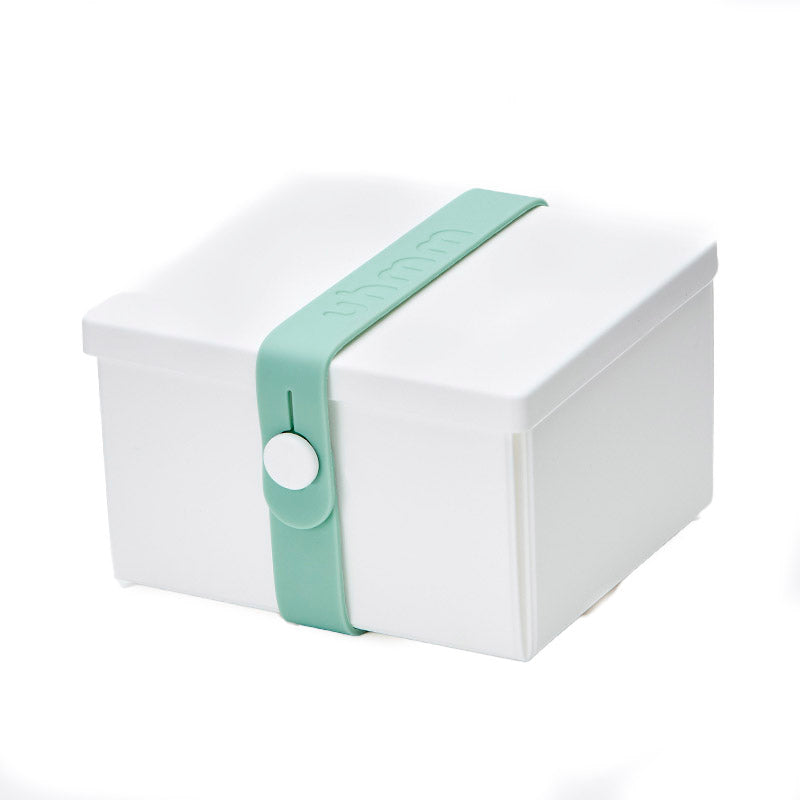 Uhmm 02 Opvouwbare Luchbox Wit│Art. 982409│vooraanzicht met strap Morning Mist