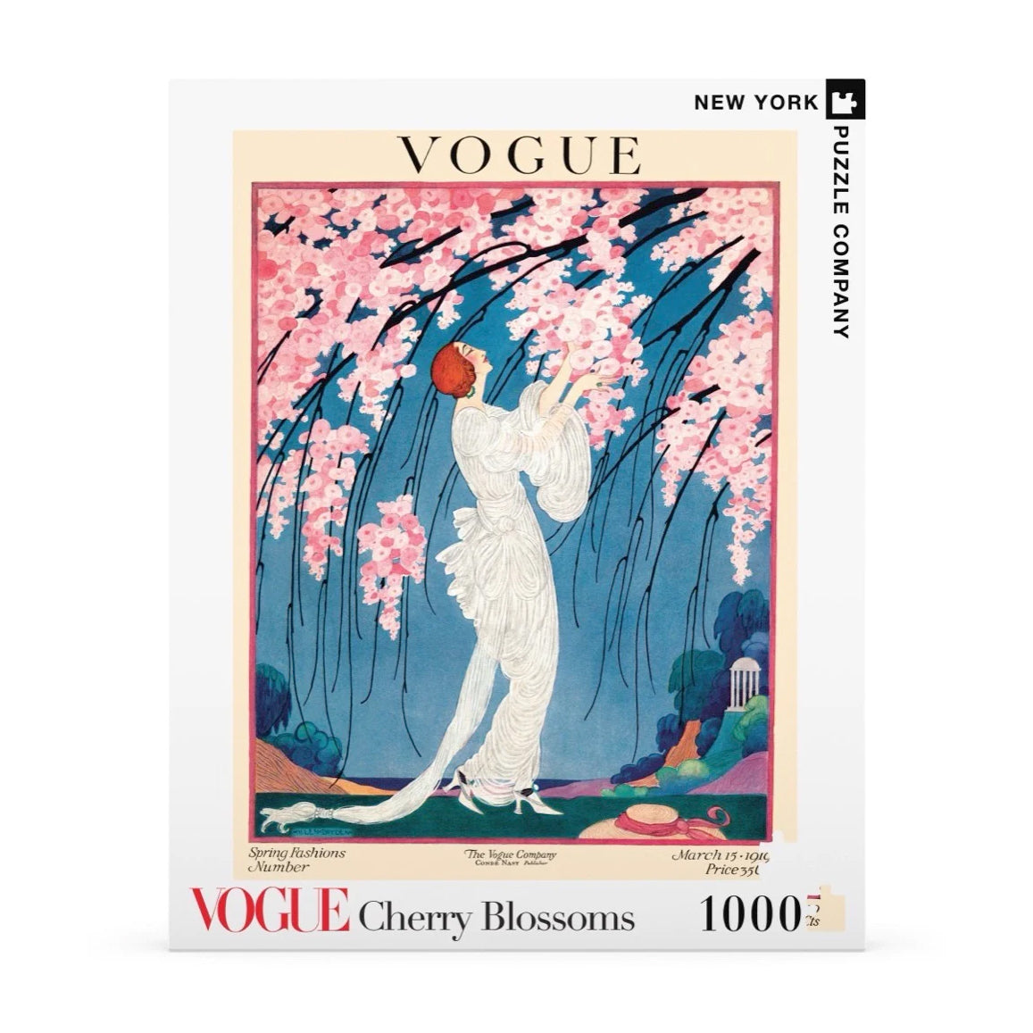 Puzzel Vogue│Cherry Blossoms 1000 stukjes│New York Puzzle Company│art. NPZVG1706│voorkant verpakking
