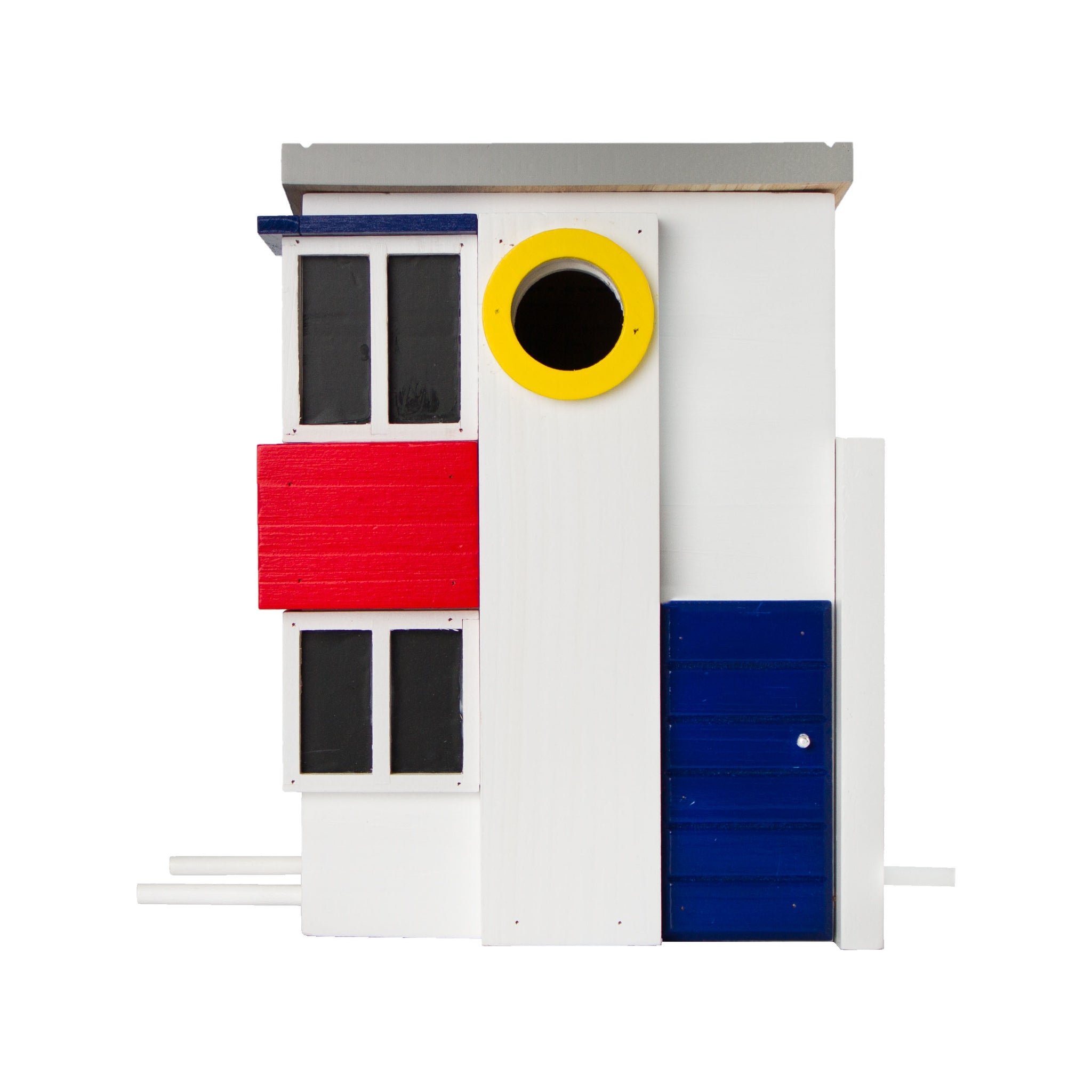 Design Vogel- en Voederhuisje De Stijl│Multiholk Wildlife Garden│foto voorkant front