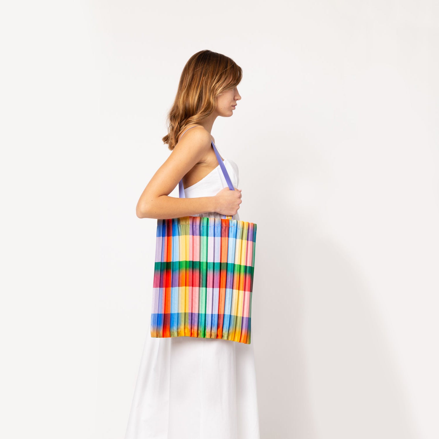 Baratti Pleated Tote Bag│Schoudertas WS&│art. 0795853899634│om schouder zijkant