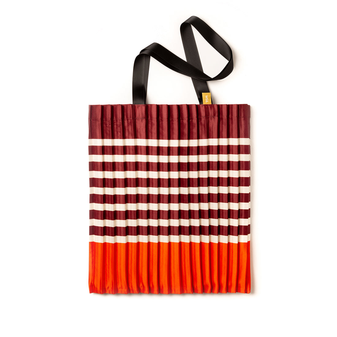 Carrara Pleated Tote bag│Schoudertas WS&│art. 0795853899580│voorkant draagtas met witte achtergrond