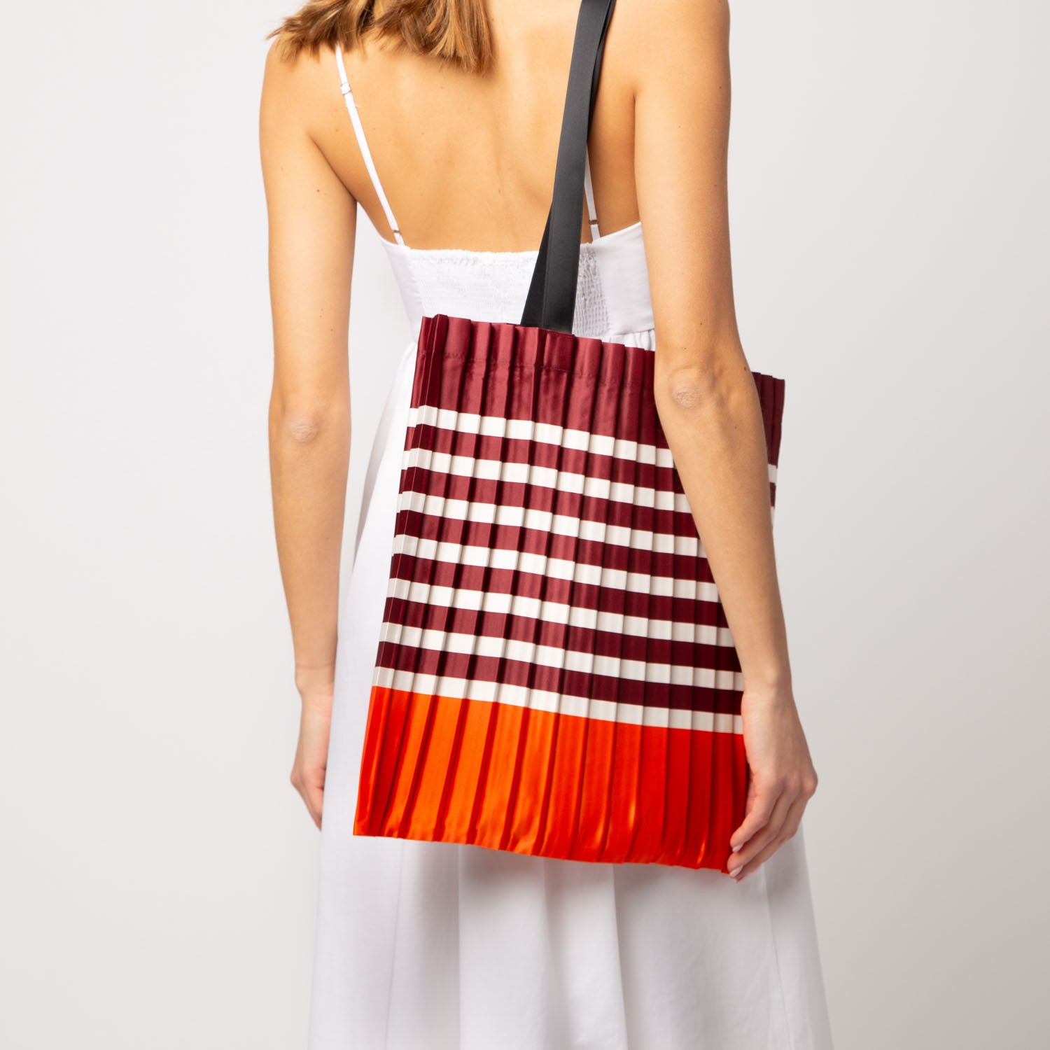 Carrara Pleated Tote bag│Schoudertas WS&│art. 0795853899580│draagtas om schouder