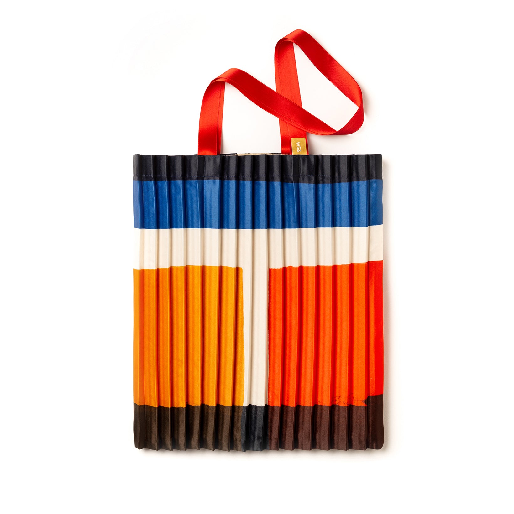 WS& Schoudertas Pescaia│Pleated Tote Bag│art. 0795853899672│voorkant met witte achtergrond