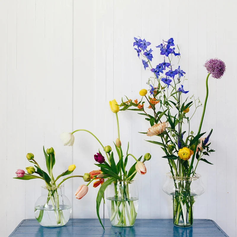 Flower Constellations Messing Medium│House of Thol│verchillende vazen naast elkaar