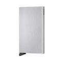 Secrid Cardprotector│Pasjeshouder Aluminium│art. C-BRUSHED SILVER│Voorkant met witte achtergrond