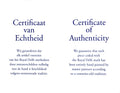 Manchetknopen Royal Delft│Rond Bloem│Delfts Blauw│certificaat