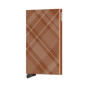 Secrid Cardprotector Laser│art. CLA-TARTAN RUST│Pasjeshouder aluminium│voorkant met wittte achtergrond