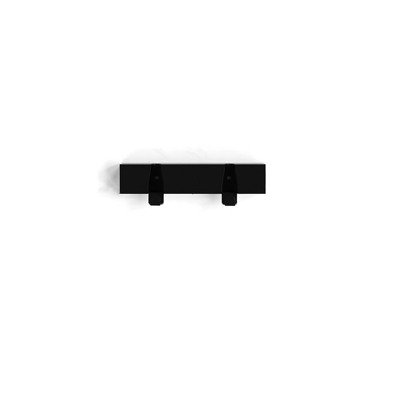 Coatrack by the meter 20cm Zwart│Wandkapstok│Vij5│vooraanzicht met witte achtergrond