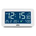 Braun Wekker Digitaal BC10W-DCF│Wit│radiogestuurd│Temperatuur│voorkant met verlichting