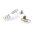 Oorbellen Paperclip Zilver│Crazyclage│foto met notitie close up