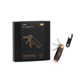 Orbit Key Gift Set Espresso Brown│Key Organizer en Multitool│Sleutelhanger art. GLT2-ESB-201│key organizer naast verpakking