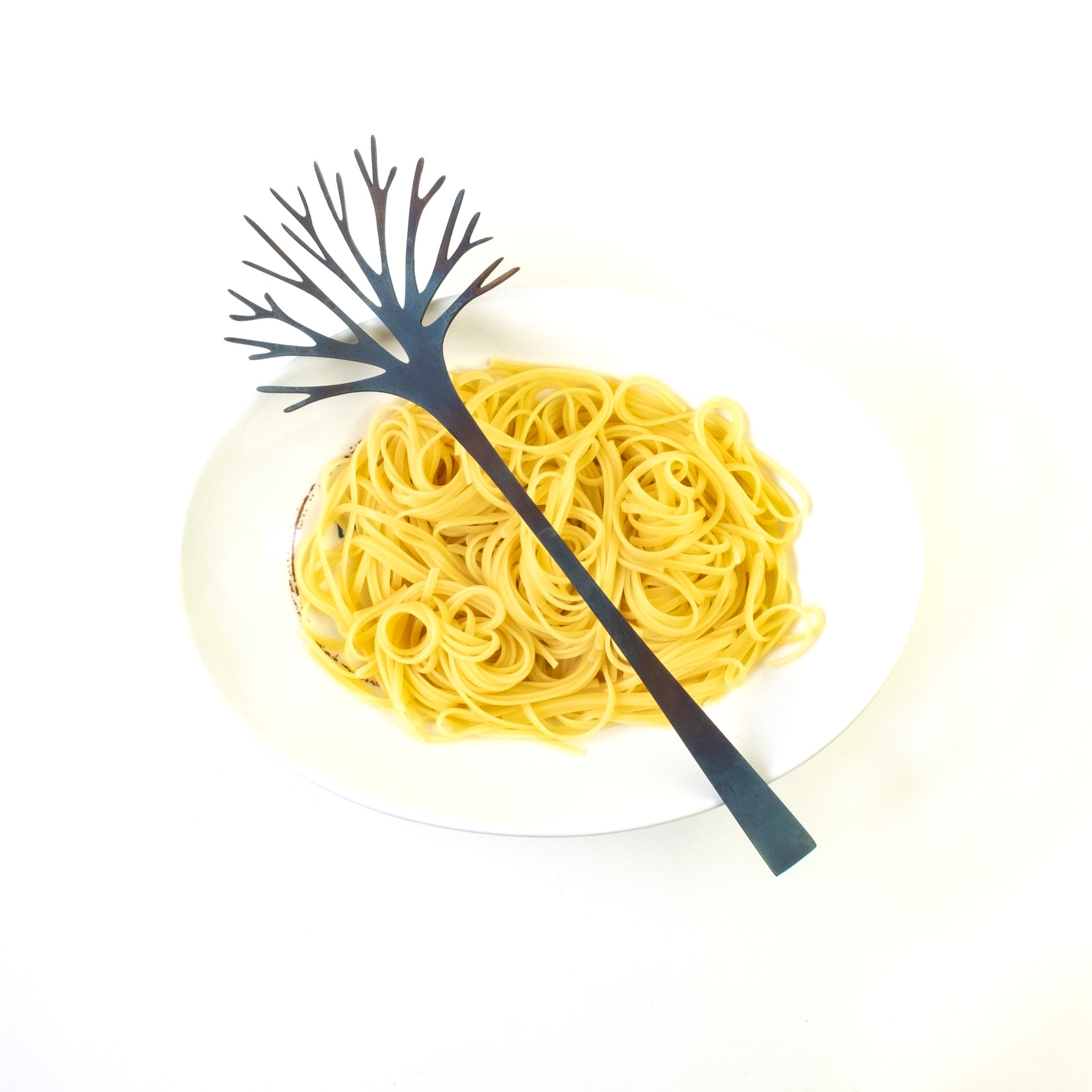 pasta server velvet steel