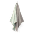 TweeDoek Mintgroen│Vij5│Handdoek en Theedoek│aan lusje met witte achtergrond